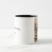 Red Cardinal and Pine Two-Tone Coffee Mug (Centre)