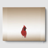 Red Cardinal Bird Anniversaire Party Livre d'invit (Verso)