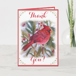 RED CARDINAL BIRD BEDANKT