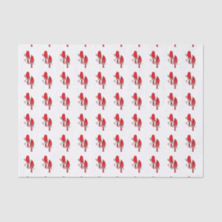 Red Cardinal Bird Kerst Tissue Paper Tissuepapier