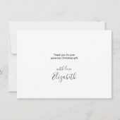 Red Cardinal Modern Script Amour et Merci Holiday (Dos)