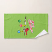 Red Cardinal on Christmas (Serviette à main)