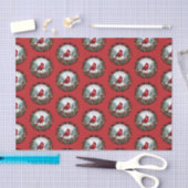 Red Cardinal with Holly Berries Tissuepapier (Craft)