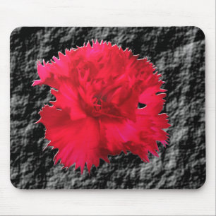 Red Carnan Floral Fantasy Mousepad Muismat