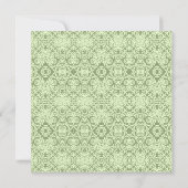 Red Carnations Garden Bouquet Invitation Fête des (Dos)