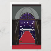Red Carpet Celebrity Limo Briefpapier (Voorkant / Achterkant)