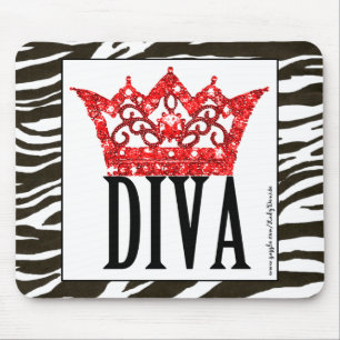 Red Carpet Diva Mousepad Muismat
