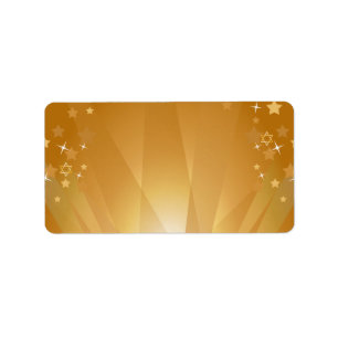 Red Carpet Hollywood Star Bat Mitzvah Blank Etiket