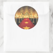 Red Carpet Hollywood Sweet 16 Party Favor Labels (Tas)