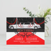 Red Carpet Sweet 16 fêtes Invitations (Debout devant)