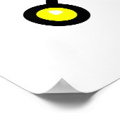 Red Cartoon Germ Poster (Hoek)