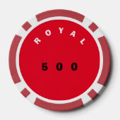 RED CASINO 500 WITTE POKER WIN HEET CHIPS (Achterkant)