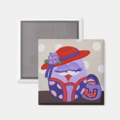 Red Casquette Owl Magnet (Recto/Verso)