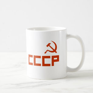 Red CCCP Hammer en Sickle Koffiemok