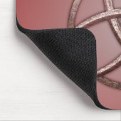 Red Celtic Trinity Knot Muismat (Hoek)