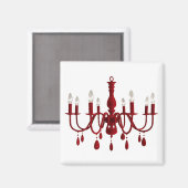 Red Chandelier Magneet (Voorkant / Achterkant)