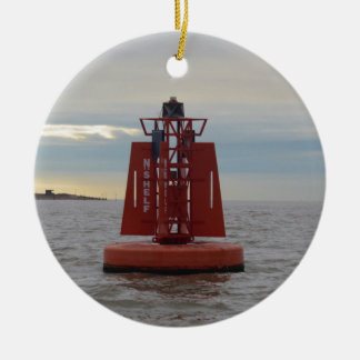 Red Channel Buoy Keramisch Ornament