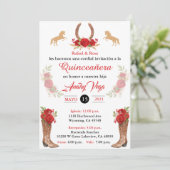 Red Charro Invitation, Invitation Occidentale Mexi (Debout devant)