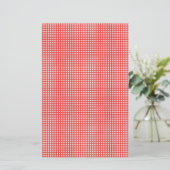 Red Check Patroon Briefpapier (Staand voorkant)