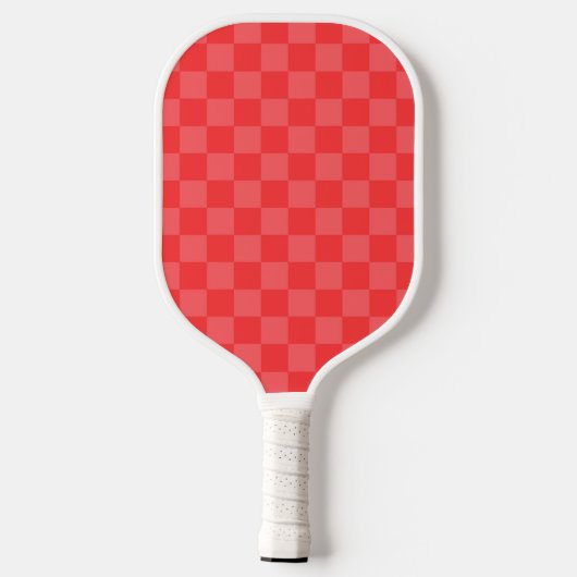Red Check Pickleball Paddle (Achterkant)