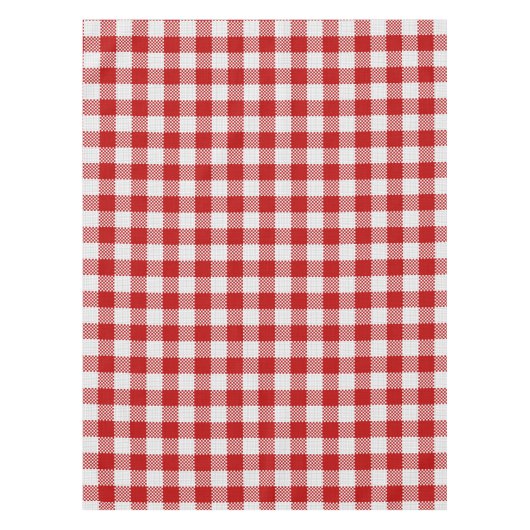 Red Checkered Gingham Tablecloth Tafelkleed (Voorkant)