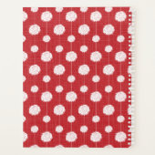 Red Cheerleader Pom Pom Pattern Planner (Achterkant)