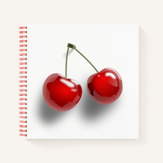 Red Cherries Cute Modern Carnet / Journal (Devant)