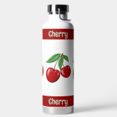 Red Cherries gepersonaliseerd Waterfles (Links)
