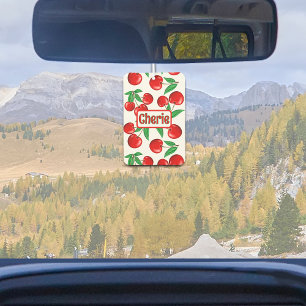 Red Cherries Graphic Pattern - Gepersonaliseerd Luchtverfrisser