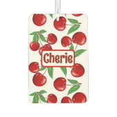 Red Cherries Graphic Pattern - Gepersonaliseerd Luchtverfrisser (Achterkant)