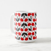 Red Cherries Pattern Mok (Voorkant links)