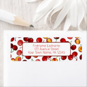 Red Cherries retouradres Etiket (Insitu)