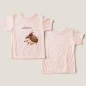 Red Cherry Adorable Hedgehog (Design Recto & Verso)