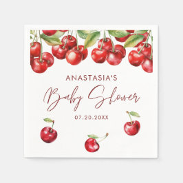Red Cherry Baby shower Servet