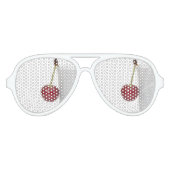 Red Cherry Berry Aviator Zonnebril (Voorkant)