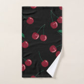 Red Cherry Black Bad Handdoek (Handdoek)