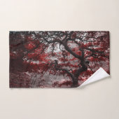 Red Cherry Blossom Tree Bad Handdoek (Handdoek)
