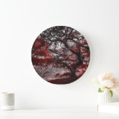 Red Cherry Blossom Tree Grote Klok (Huis)