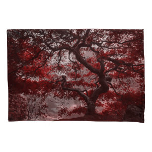 Red Cherry Blossom Tree Kussensloop