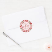 Red Cherry eerste verjaardag Sticker (Envelop)