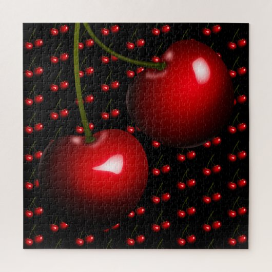 Red Cherry Jigsaw Puzzle Sweet Gig (Vertical)