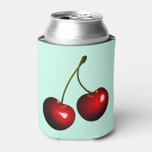 Red Cherry Koelbox Uw kleuren Blikjeskoeler (Blikje Voorkant)