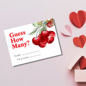 Red Cherry On Top Devinez Combien De Carte De Jeu