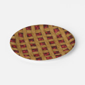 Red Cherry Pie Pattern voor Bakers Papieren Bordje (Gekanteld)