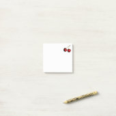 Red Cherry Post-it® Notes (Op bureau)