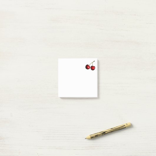 Red Cherry Post-it® Notes (Op bureau)
