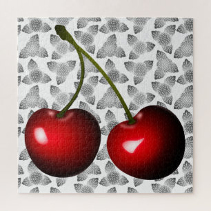 Red Cherry Puzzle Sweet Cherries