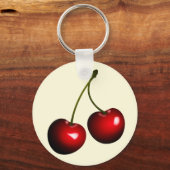 Red Cherry Sleutelhanger Gift - Uw kleuren (Voorkant)