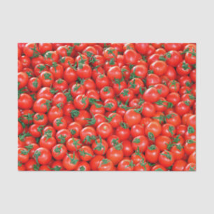 Red Cherry Tomaten Pattern Tissuepapier