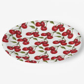  Red Cherry Waterverf Papieren Bordje (Gekanteld)